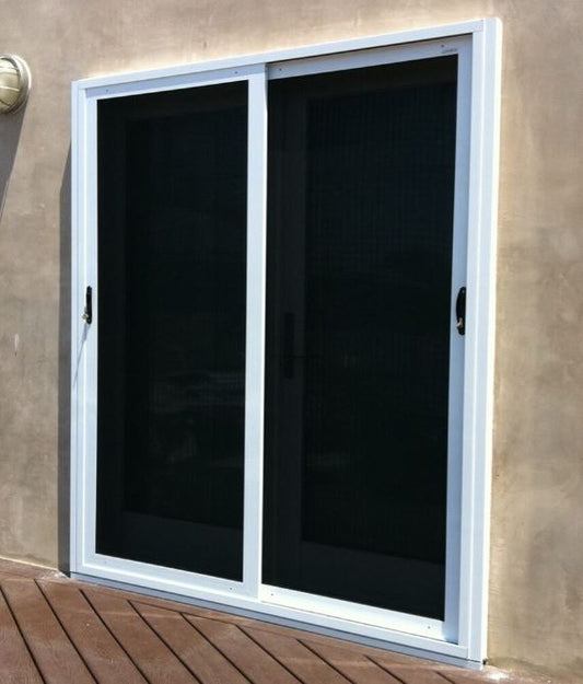 Double Sliding Patio Security Screen Doors (96 X 80 Inch)